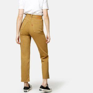 Levi's Ribcage Straight One Track Mind Brown Jeans